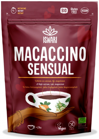 Slabire si controlul greutatii - Bautura instant energizanta BIO vegana Macaccino Sensual Iswari