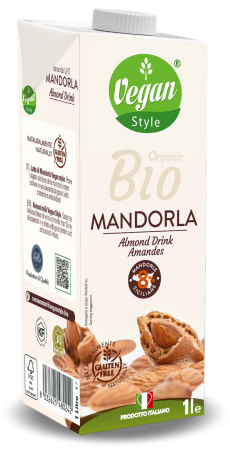 Lichidari - Bautura vegetala BIO, cu 8% migdale siciliene(ideal si pentru cafea) Vegan Style