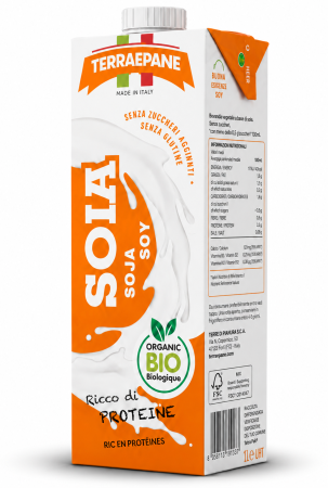 Bautura vegetala BIO din soia integrala(fara zahar) Terra e Pane