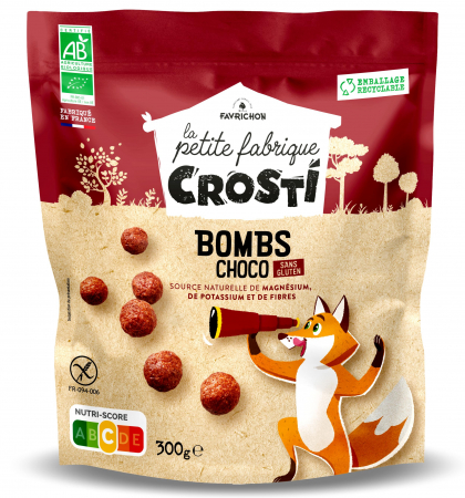 Cereale delicioase - Bilute expandate BIO pentru copii cu ciocolata Crosti