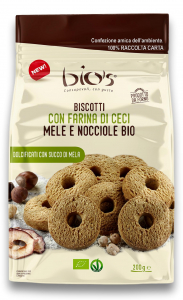 Biscuiti BIO fara zahar din naut, mere si alune de padure Bio's [1]