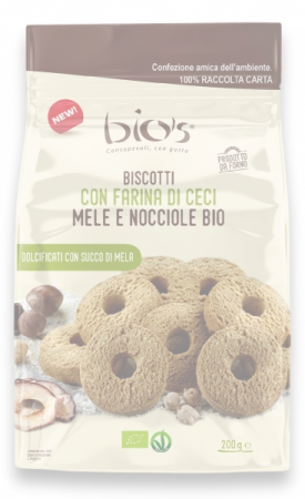 Lichidari - Biscuiti BIO fara zahar din naut, mere si alune de padure Bio's