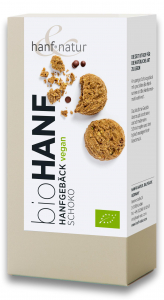 Dulciuri cu seminte de canepa - Biscuti cu ciocolata si seminte de canepa BIO Hanf & Natur