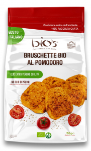 Gustari sarate speciale - Bruschete BIO din rosii, oregano, ulei masline si sare de Cervia Bio's