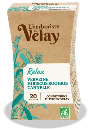 Lichidari - Ceai BIO cu ulei esential relaxare (verbena, hibiscus, rooibos, scortisoara) Velay