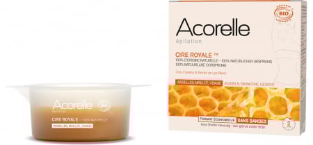 Cosmetice si ingrijire personala - Ceara epilatoare BIO fata, axila, zona inghinala, cu rasina de pin si extract de crin alb Acorelle