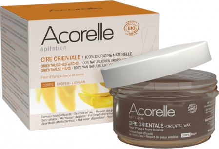 Cosmetice si ingrijire personala - Ceara epilatoare orientala BIO pentru corp, cu zahar din trestie si ylang-ylang Acorelle