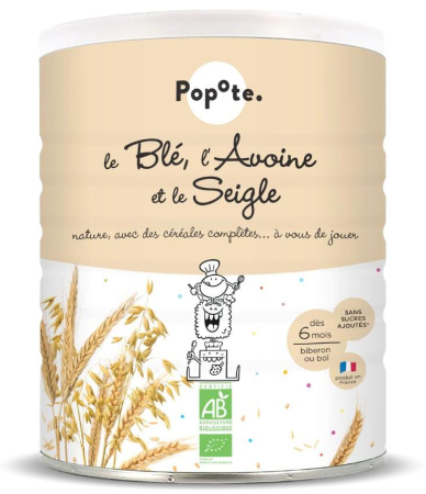 Mancaruri cu cereale si legume - Cereale BIO pentru copii din grau, ovaz si secara, +6 luni Popote