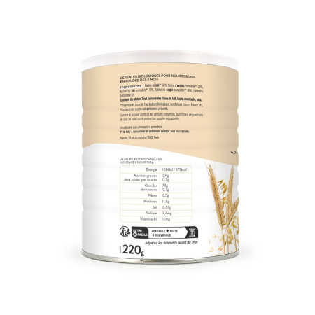 Cereale BIO pentru copii din grau, ovaz si secara, +6 luni Popote [1]