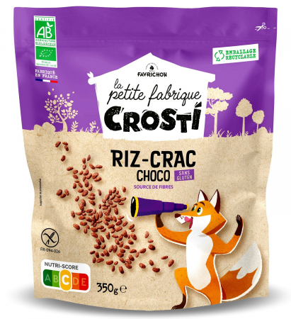 Cereale delicioase - Cereale BIO pentru copii din orez expandat si ciocolata Crosti