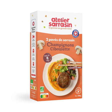 Chiftele vegetale BIO din hrisca cu ciuperci si arpagic Atelier Sarrasin [1]