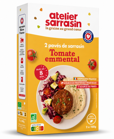 Hrisca si produse din hrisca - Chiftele vegetale BIO din hrisca cu rosii si Emmental Atelier Sarrasin