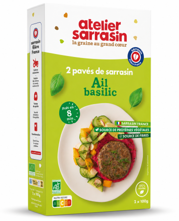 Hrisca si produse din hrisca - Chiftele vegetale BIO din hrisca cu usturoi si busuioc Atelier Sarrasin