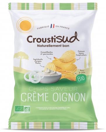 Lichidari - Chipsuri BIO din cartofi cu crema de ceapa Croustisud