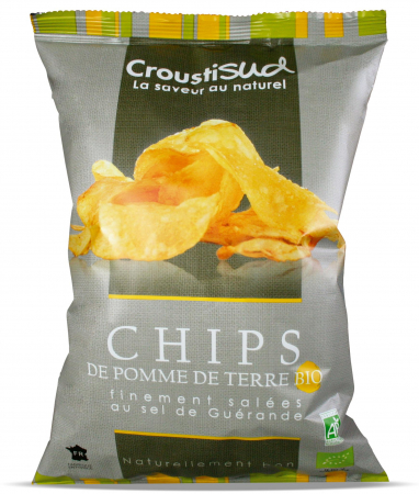 Lichidari - Chipsuri BIO din cartofi cu sare de mare Croustisud