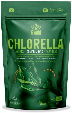 Slabire si controlul greutatii - Chlorella BIO sub forma de tablete, 140buc Iswari