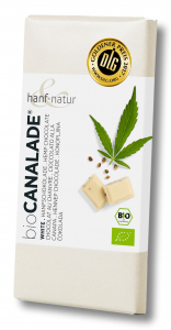 Alimente cu proteine de canepa - Ciocolata alba BIO cu seminte de canepa Hanf & Natur