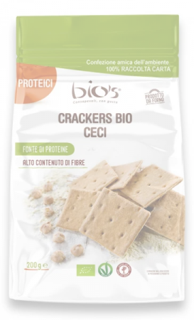 Lichidari - Crackers BIO din naut, ulei masline si sare de Cervia Bio's