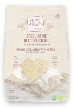 Lichidari - Crackers BIO fara drojdie din grau antic, urzica si ulei masline Grani Antichi