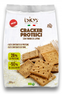 Gustari sarate speciale - Crackers proteic BIO din faina lupin, faina spelta si sare de Cervia Bio's