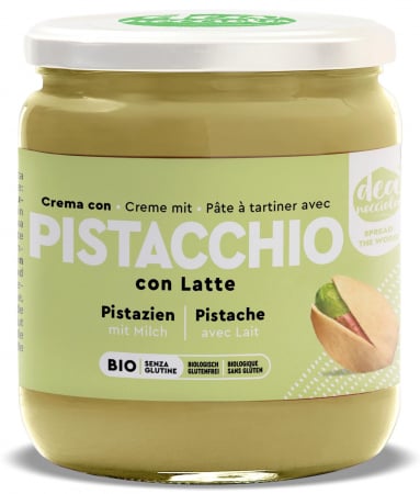 Creme desert din nuci si alune - Crema BIO cu fistic si lapte Deanocciola