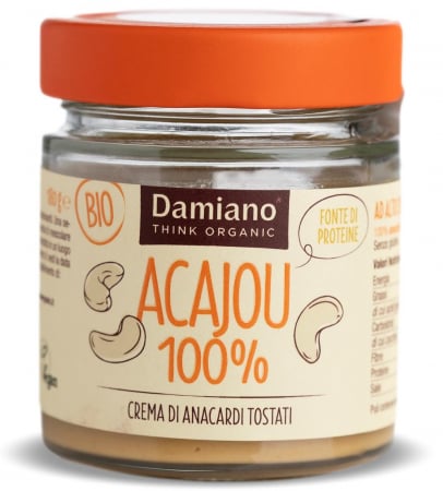 Unturi fara zahar din nuci si alune - Crema BIO de caju prajit 100% Damiano