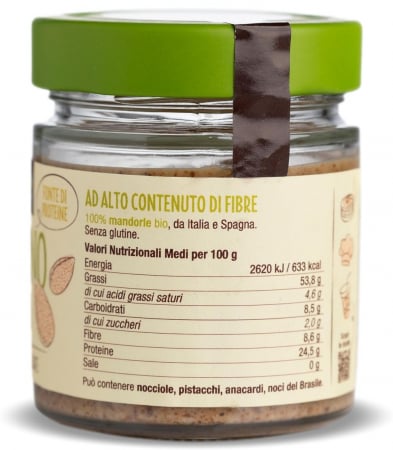 Crema BIO de migdale crude 100% Damiano [2]