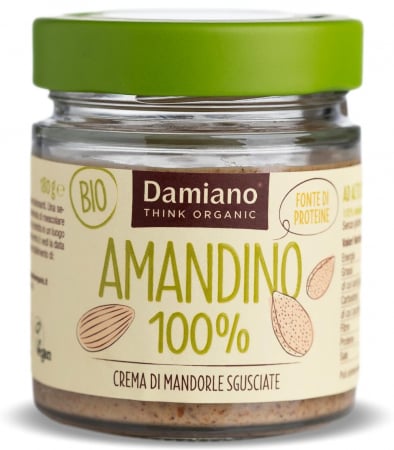 Unturi fara zahar din nuci si alune - Crema BIO de migdale crude 100% Damiano