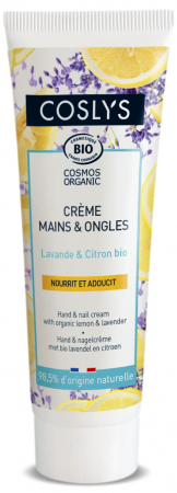 Lichidari - Crema BIO hranitoare maini si unghii, cu lamaie si lavanda Coslys