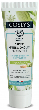 Crema pentru maini si unghii - Crema BIO reparatoare maini si unghii, cu migdale dulci Coslys