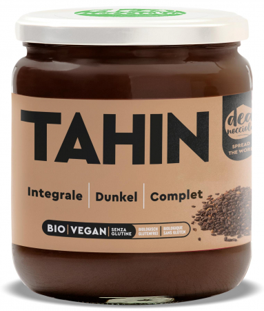 Creme fara zahar din nuci si alune - Crema BIO tahini integrala, din 100% seminte de susan prajite Deanocciola