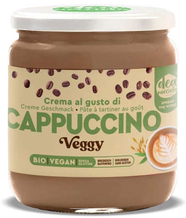 Creme desert din nuci si alune - Crema BIO vegana, cu gust de cappuccino Deanocciola