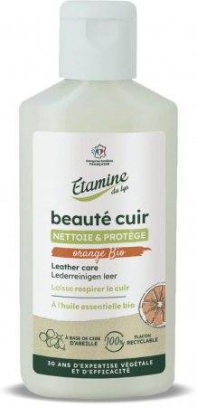 Detergenti intretinere lemn si piele - Crema pentru curatare si protejare materiale din piele, parfum portocale Etamine