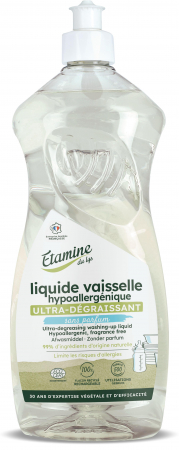 Detergent lichid pentru vase - Detergent BIO hipoalergenic pentru vase, fara parfum Etamine