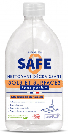Detergent BIO pardoseli si suprafete universale, fara parfum, fara alergeni Safe [1]
