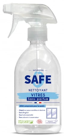 Lichidari - Detergent BIO pentru geamuri cu pulverizator, fara parfum, fara alergeni Safe