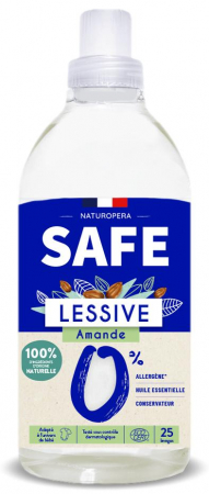 Detergenti textile - Detergent BIO pentru rufe, parfum migdale, fara alergeni Safe