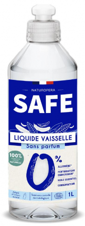 Detergenti bucatarie fara parfum - Detergent BIO pentru vase, fara parfum, fara alergeni(format mare) Safe