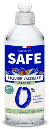 Detergenti bucatarie - Detergent BIO pentru vase, parfum migdale, fara alergeni Safe