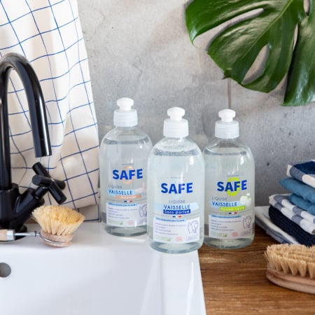 Detergent BIO pentru vase, parfum migdale, fara alergeni Safe [2]