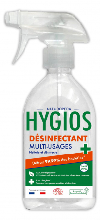 Dezinfectant universal BIO multisuprafete cu pulverizator, parfum eucalipt, fara alergeni Hygios [0]