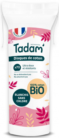 Dischete - Dischete din bumbac BIO demachiante, rotunde Tadam
