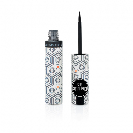 Eyeliner BIO Negru de inalta precizie, varf de pasla, cu aloe vera si extract magnolie Charlotte Bio [3]