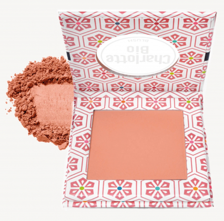 Fard si bronzant pentru obraz - Fard BIO obraz Coral Pink, cu ulei jojoba, magnolie, unt shea si ulei macadamia Charlotte Bio