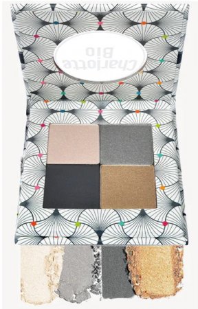 Lichidari - Fard BIO pleoape, paleta 4 culori Smokey, cu seminte de jojoba si extract magnolie Charlotte Bio