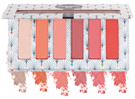 Lichidari - Fard BIO pleoape, paleta 6 culori Pink Vibes, cu seminte de jojoba si extract magnolie Charlotte Bio