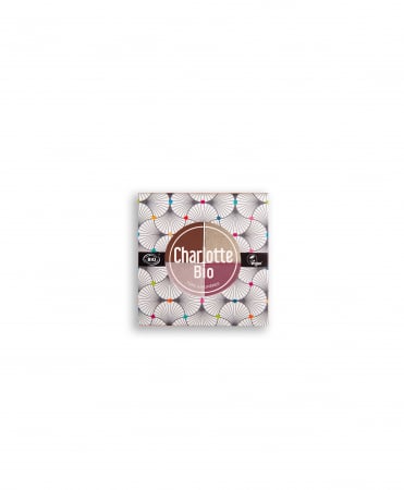 Fard BIO pleoape, paleta 4 culori Rose Nude, cu acid hialuronic si extract castravete Charlotte Bio [4]