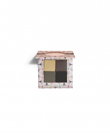 Fard BIO pleoape, paleta 4 culori Smokey, cu acid hialuronic si extract castravete Charlotte Bio [3]
