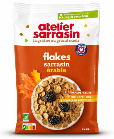 Hrisca si produse din hrisca - Fulgi de hrisca BIO cu sirop de artar Atelier Sarrasin