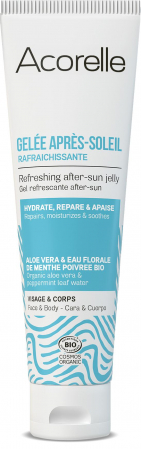 Gel BIO racoritor, dupa expunere la soare, fata si corp, cu aloe vera si menta Acorelle
